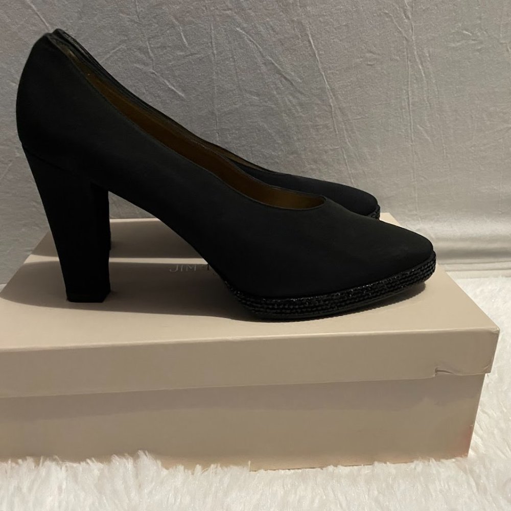 VINTAGE! YVES ST LAURENT with black crystals EU 40